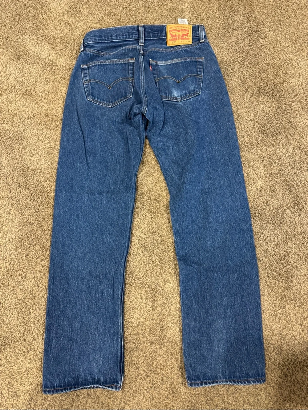 MEN’S LEVI 501 BLUE JEANS